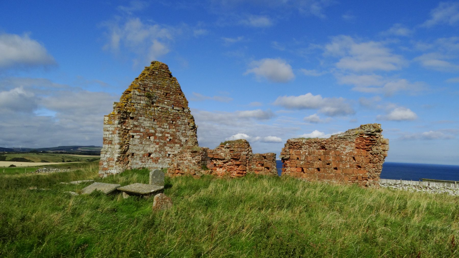 The ruined Old St Helen’s Church near the coast.